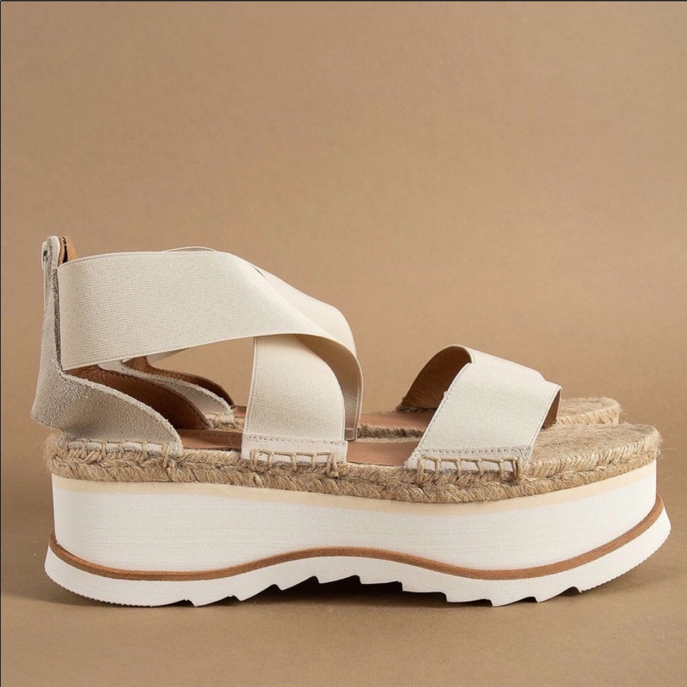 {Jeffery Campbell} Merez Flatform Sandals $”FIRM”